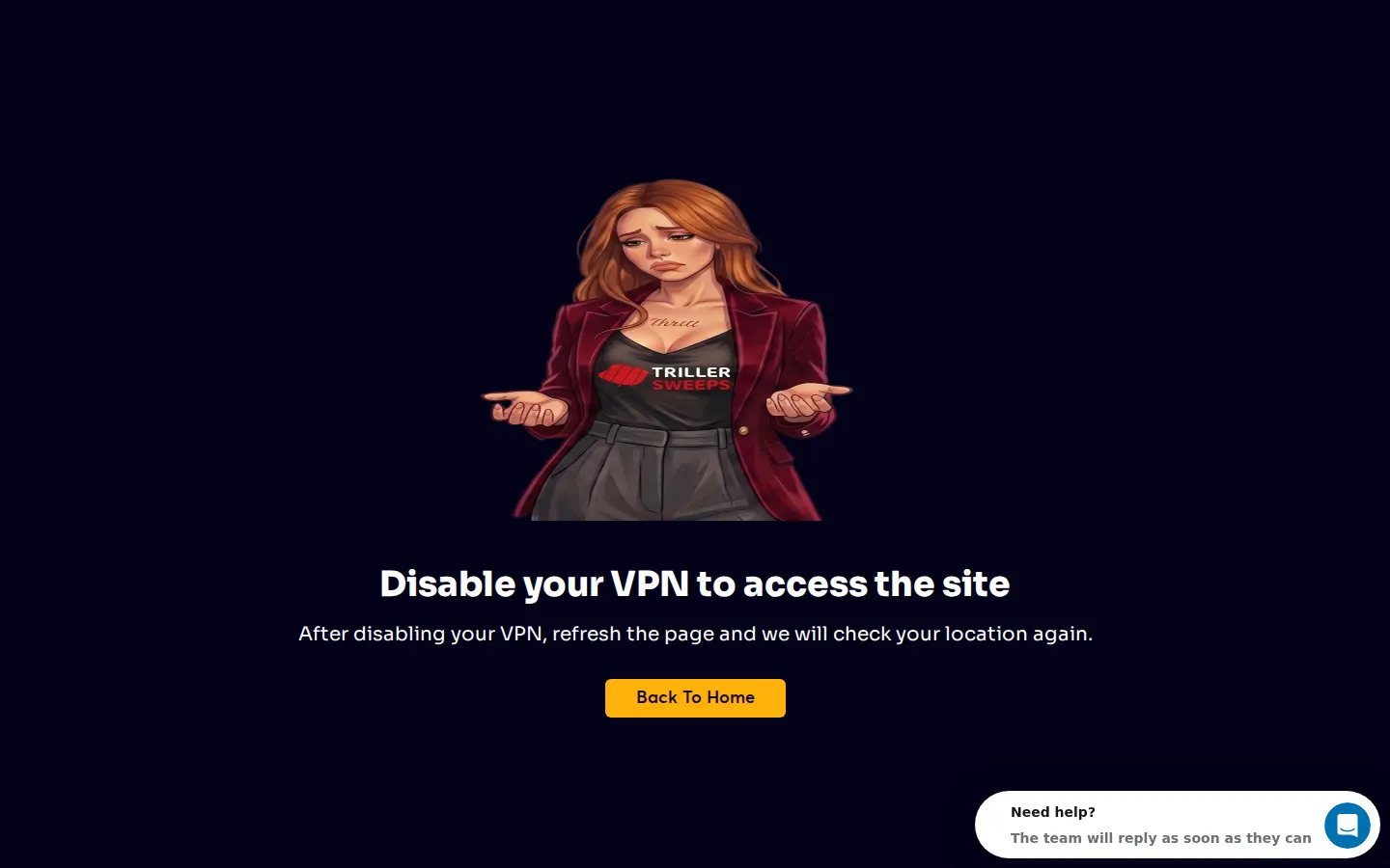 Screenshot of the Triller website