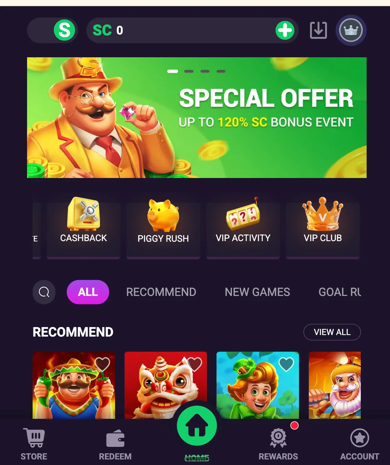Screenshot of the Go Go Gold website