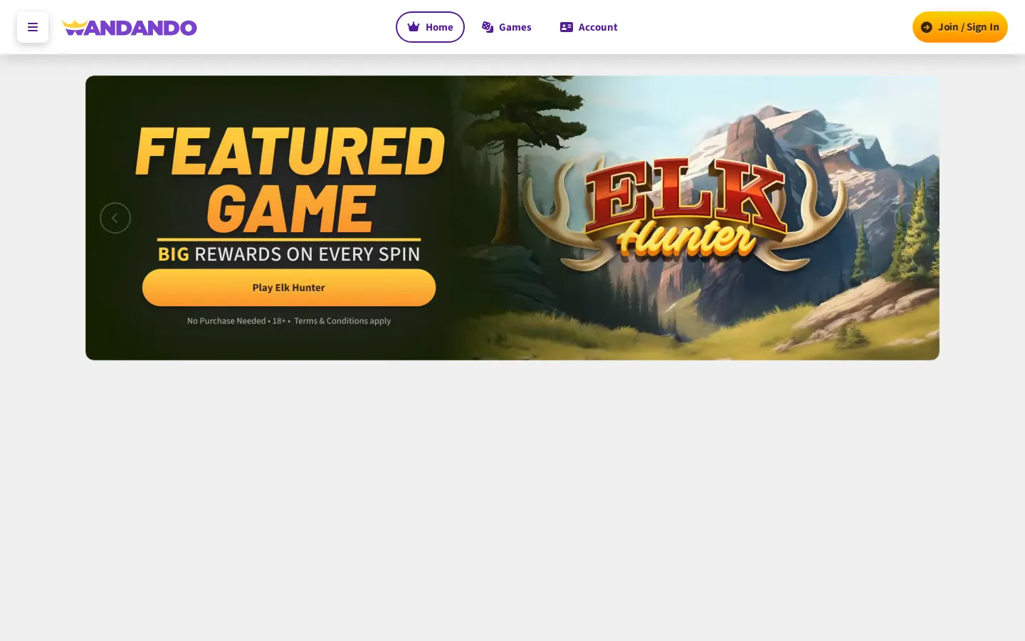 Screenshot of the Wandando website